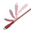 ENERGEA Flow USB-C auf USB-C Kabel 1,5m Rot 240W 5A PD Schnellladung