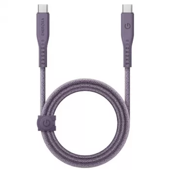 ENERGEA Flow USB-C auf USB-C Kabel 1,5m Lila 240W 5A PD Schnellladung