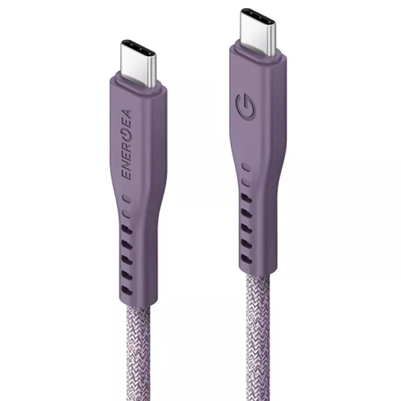 ENERGEA Flow USB-C auf USB-C Kabel 1,5m Lila 240W 5A PD Schnellladung