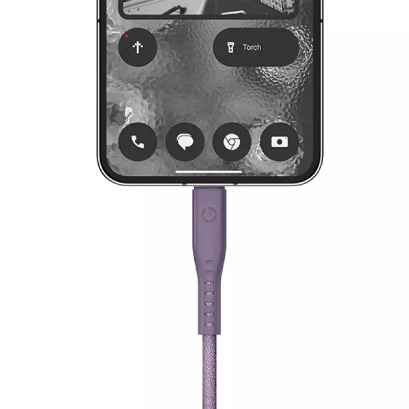 ENERGEA Flow USB-C auf USB-C Kabel 1,5m Lila 240W 5A PD Schnellladung