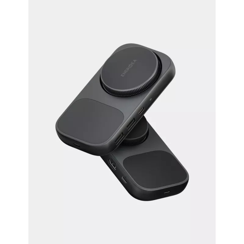ENERGEA WiDock Plus 7-in-1 USB-C 3.1 Docking Station mit Qi2 Wireless Charging, Graphite