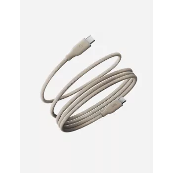 ENERGEA Helix 60 USB-C auf USB-C Magnetkabel 480Mbps 60W 1,5m Natur
