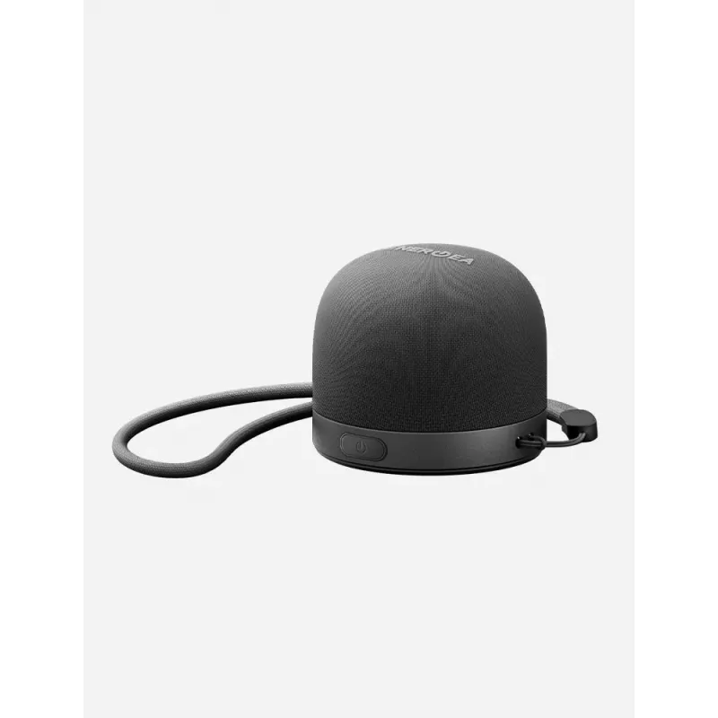 ENERGEA MagAudio Go Plus Qi MagSafe Tragbarer Bluetooth-Lautsprecher mit Trageriemen, Graphit