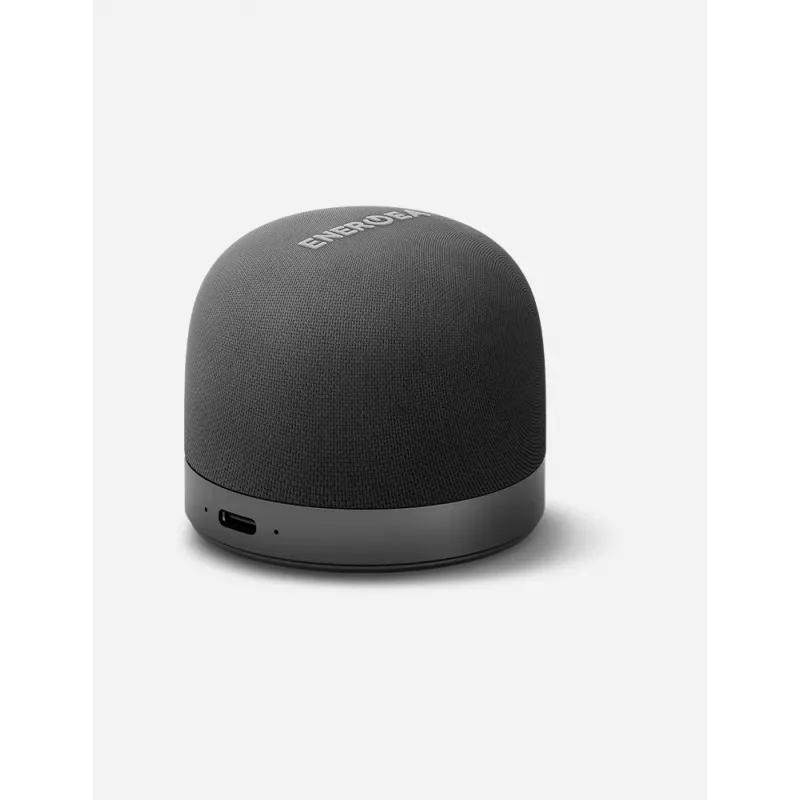 ENERGEA MagAudio Go Plus Qi MagSafe Tragbarer Bluetooth-Lautsprecher mit Trageriemen, Graphit