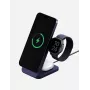 ENERGEA MagTrio 2 3-in-1 25W Qi2 Foldable Wireless Charging Station Blue