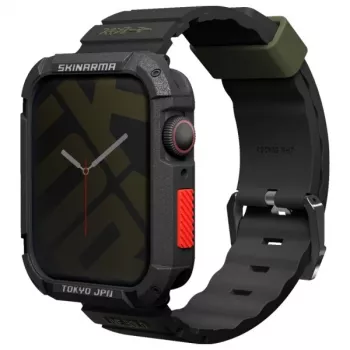 Skinarma Shokku Apple Watch Armband 45/44/42mm Schwarz