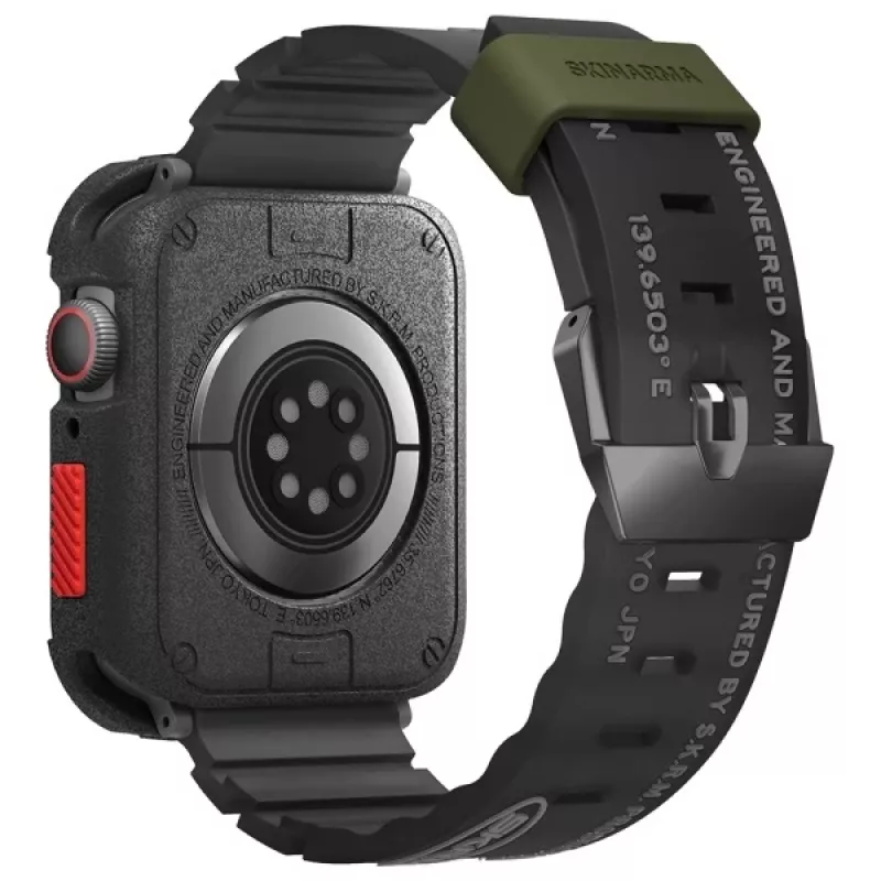 Skinarma Shokku Apple Watch Armband 45/44/42mm Schwarz