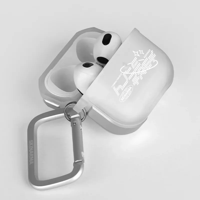 Skinarma Kinzoku Case für AirPods Pro 2. Generation - Frost (Transluzent)