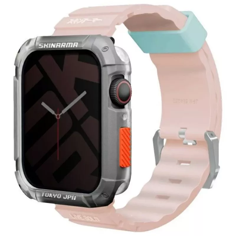 Skinarma Shokku Apple Watch Armband 45/44/42mm Hellrosa