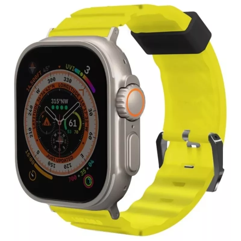 SKINARMA Shokku Apple Watch Strap 49/45/44mm Electric Yellow