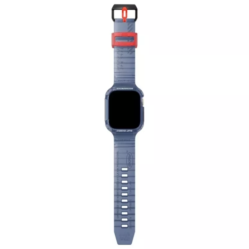 Skinarma Saido 2-in-1 Case with Integrated Strap for Apple Watch 45/44mm Dark Blue
