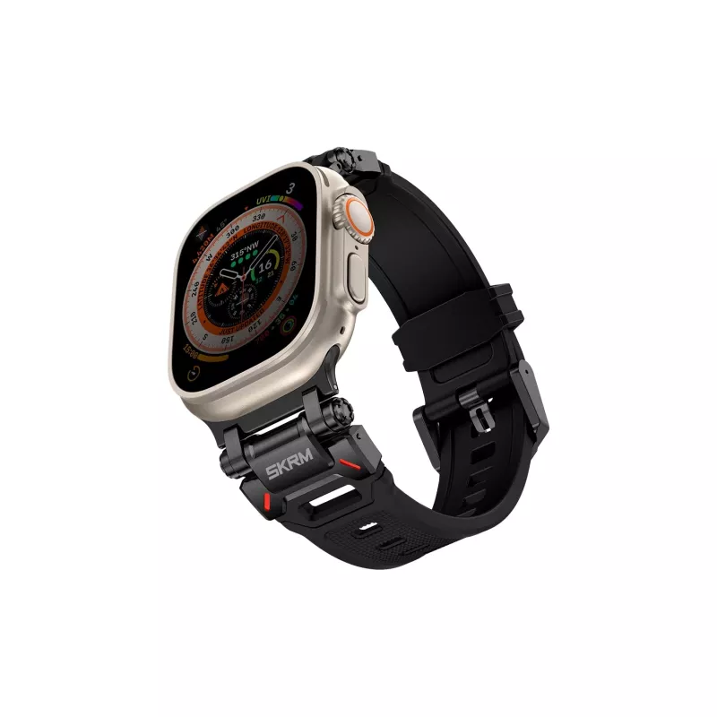 Skinarma Titon Apple Watch Ultra 49mm Armband Schwarz