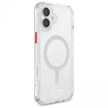 SKINARMA Saido Magnetic Charging Case für iPhone 16 6,1 Zoll Clear