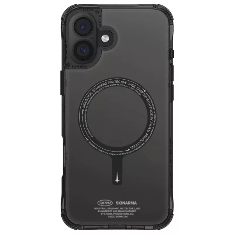 SKINARMA Saido Case für Apple iPhone 16 6,1 Zoll Magnetic Charging Schwarz