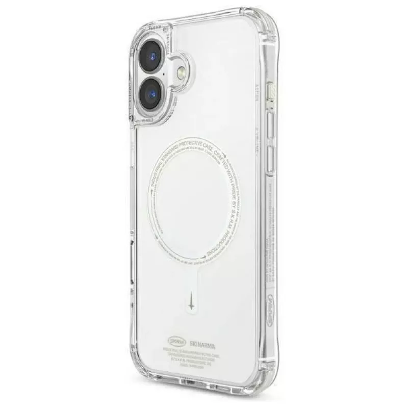 SKINARMA Saido Case für iPhone 16 6,1 Zoll mit magnetischem Laden Grün (Niteglow)