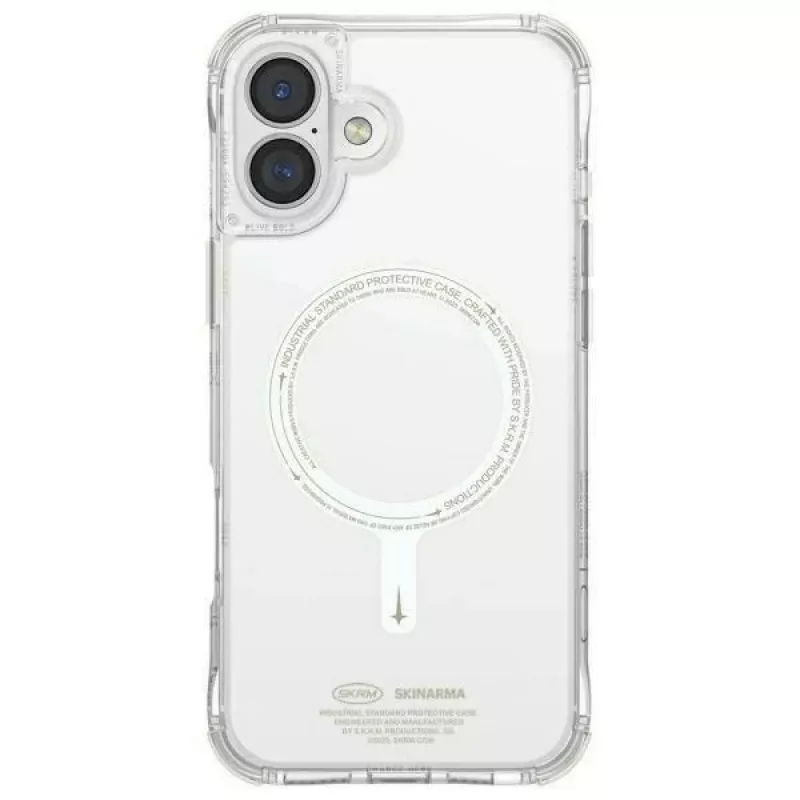 SKINARMA Saido Case für iPhone 16 6,1 Zoll mit magnetischem Laden Grün (Niteglow)