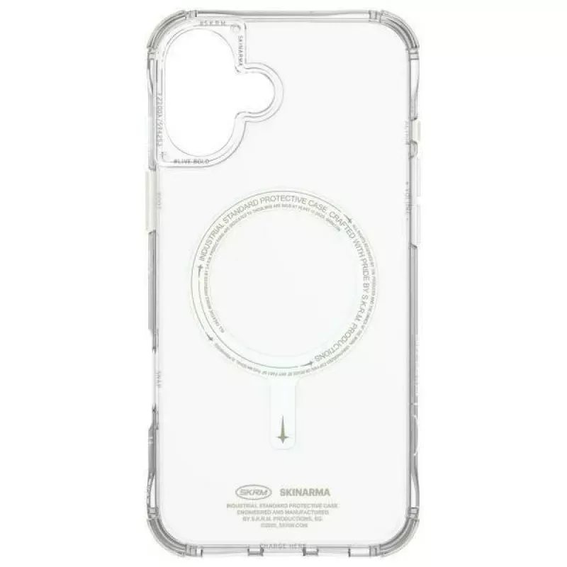 SKINARMA Saido Case für iPhone 16 6,1 Zoll mit magnetischem Laden Grün (Niteglow)