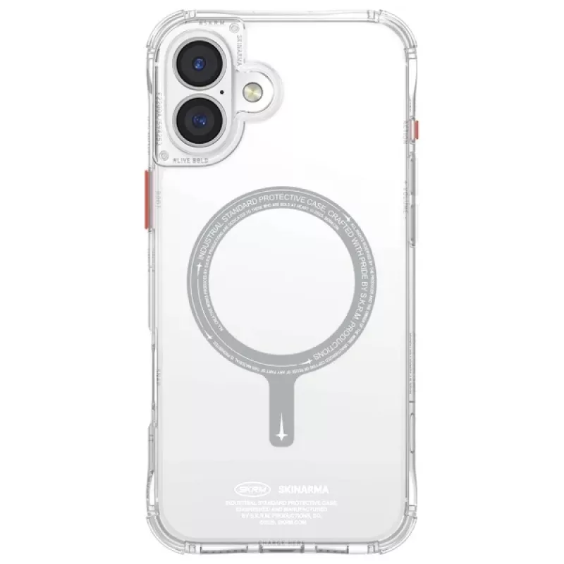 SKINARMA Saido Case für iPhone 16 Plus 6,7 Zoll Magnetic Charging Clear