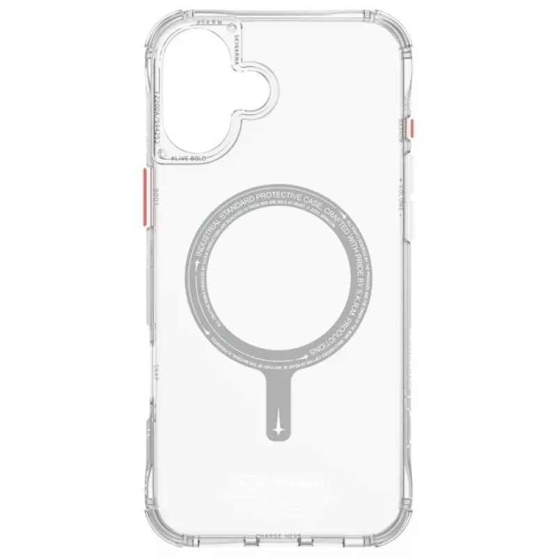 SKINARMA Saido Case für iPhone 16 Plus 6,7 Zoll Magnetic Charging Clear
