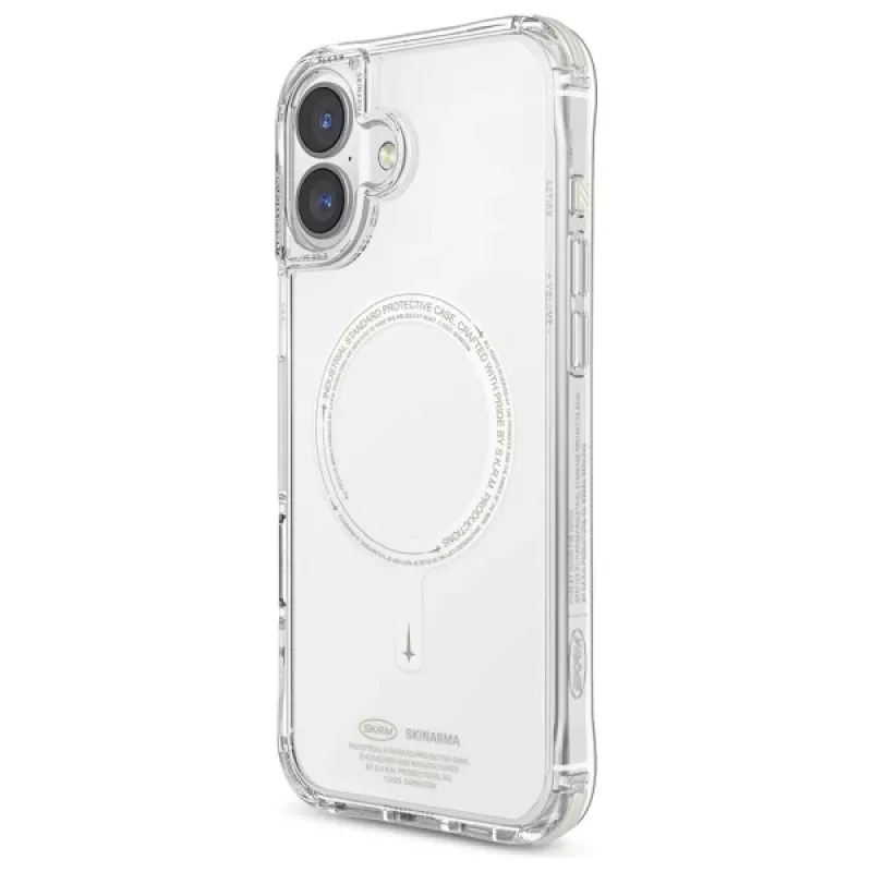 SKINARMA Saido Case für iPhone 16 Plus 6,7 Zoll Magnetic Charging Grün (Niteglow)