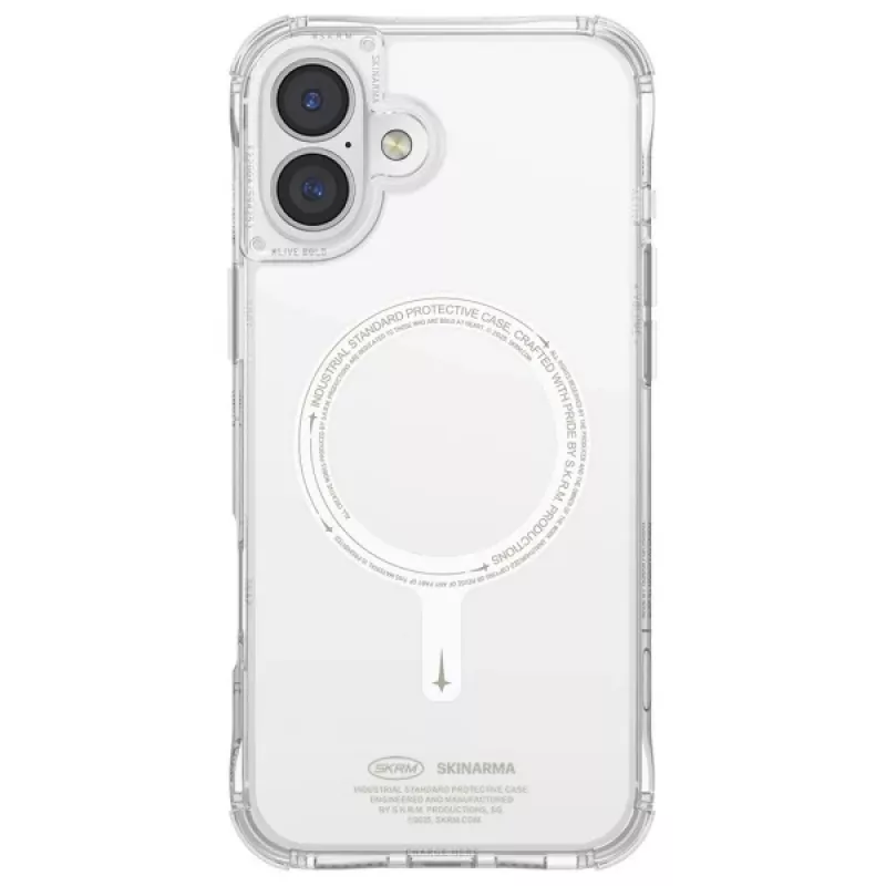SKINARMA Saido Case für iPhone 16 Plus 6,7 Zoll Magnetic Charging Grün (Niteglow)