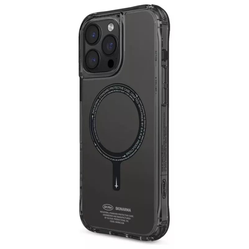 Skinarma Saido Case für iPhone 16 Pro 6,3 Zoll Magnetic Charging Schwarz