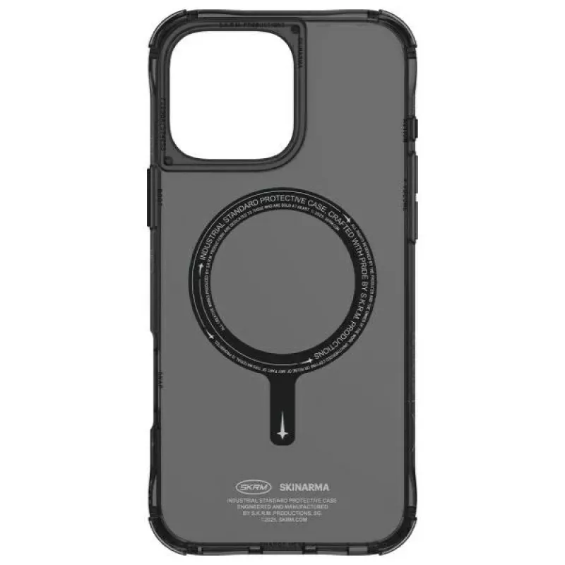 Skinarma Saido Case für iPhone 16 Pro 6,3 Zoll Magnetic Charging Schwarz