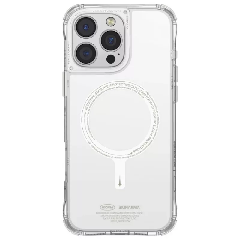 Skinarma Saido iPhone 16 Pro 6.3 inch Magnetic Charging Case Green (Niteglow)