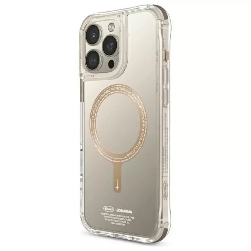 SKINARMA Saido iPhone 16 Pro 6,3 Zoll Magnetic Charging Case Champagner