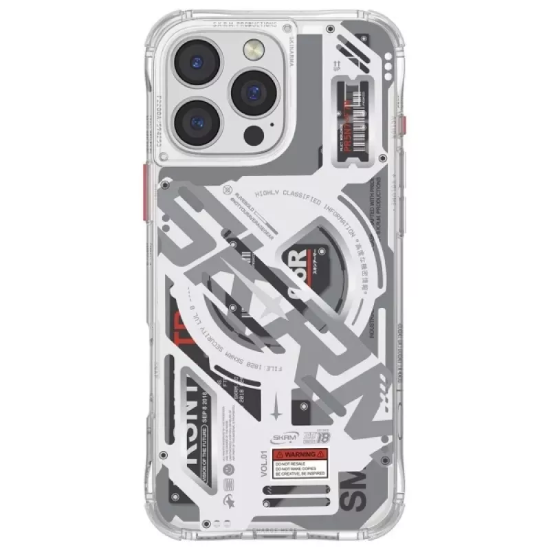 SKINARMA Ekho Case für iPhone 16 Pro 6,3 Zoll Magnetic Charging Clear