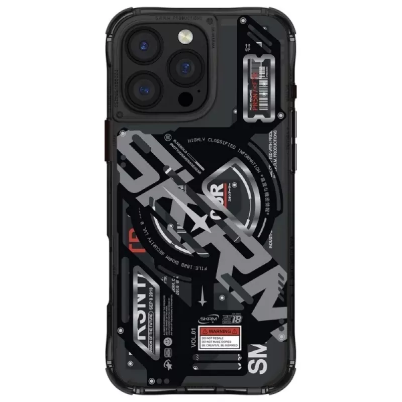 Skinarma Ekho Case für iPhone 16 Pro 6,3 Zoll Magnetisches Laden Schwarz