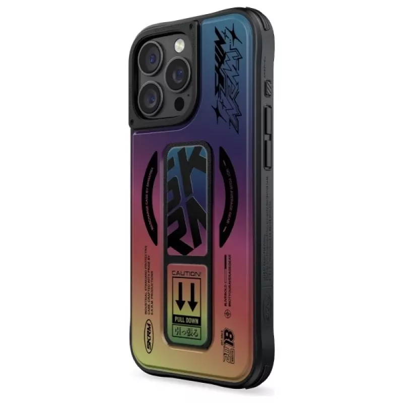 SKINARMA Kira Kobai iPhone 16 Pro 6.3 inch Magnetic Charging Grip Stand Case Hologram