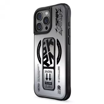 SKINARMA Kira Kobai iPhone 16 Pro 6.3 Zoll Magnetic Charging Grip Stand Case Chrome