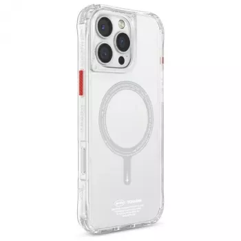 SKINARMA Saido Magnetic Charging Case für iPhone 16 Pro Max 6,9 Zoll Clear