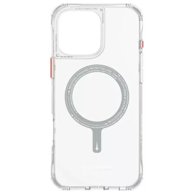 SKINARMA Saido Magnetic Charging Case für iPhone 16 Pro Max 6,9 Zoll Clear