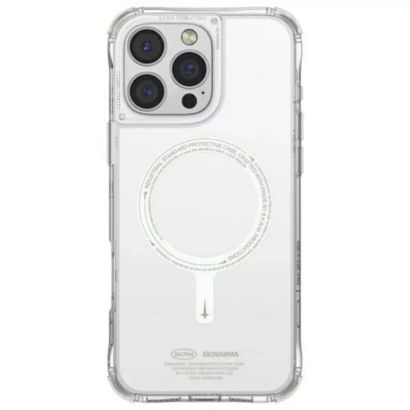 SKINARMA Saido Case für Apple iPhone 16 Pro Max 6,9 Zoll Magnetic Charging Grün (Niteglow)