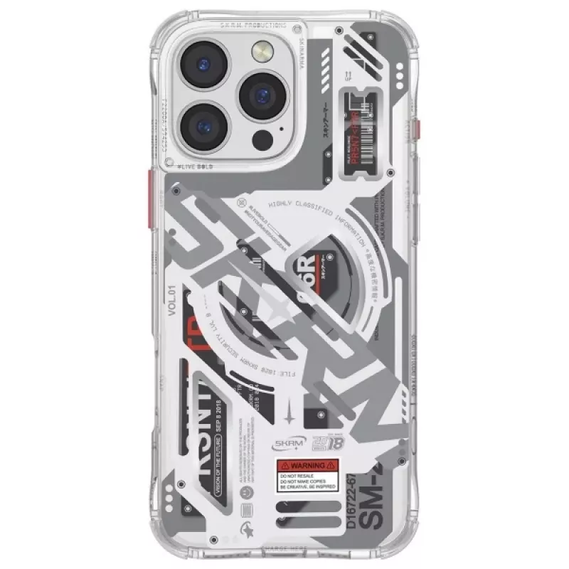 SKINARMA Ekho Magnetic Charging Case für Apple iPhone 16 Pro Max 6,9 Zoll Klar/Transparent
