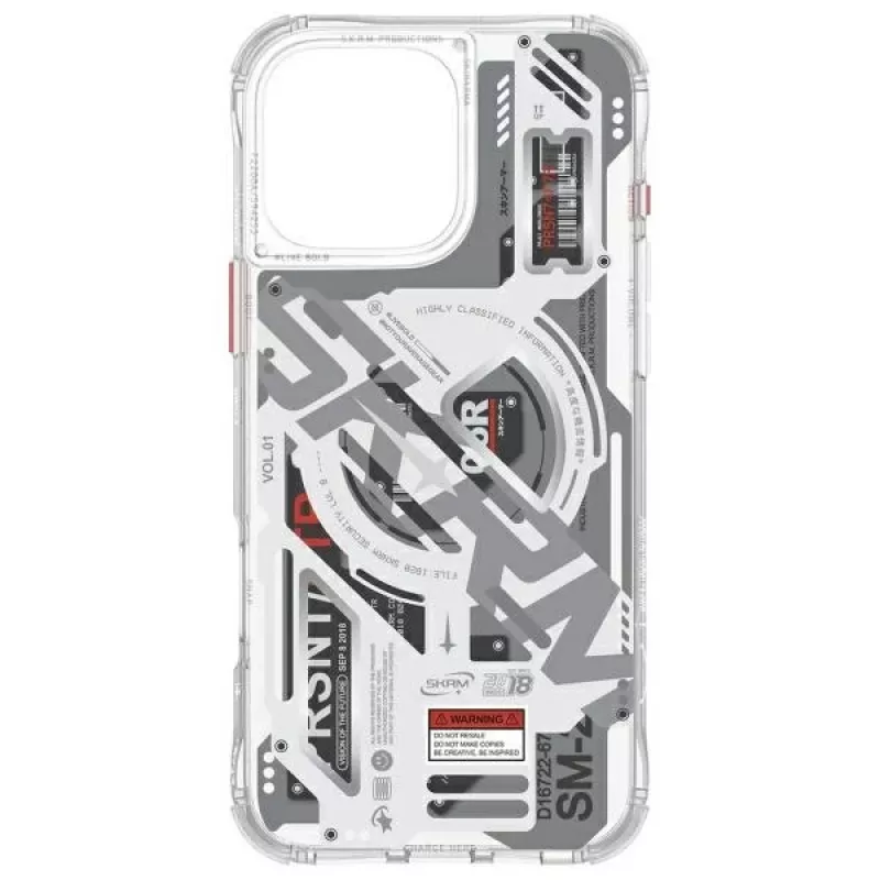 SKINARMA Ekho Magnetic Charging Case für Apple iPhone 16 Pro Max 6,9 Zoll Klar/Transparent