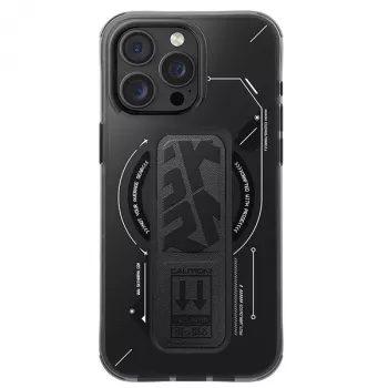 Skinarma Helio Case für iPhone 16 Pro Max 6,9 Zoll, magnetisches Laden + Griffständer, Schwarz