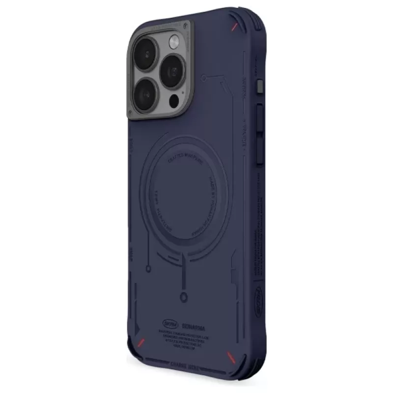 SKINARMA Mecha Case für iPhone 16 Pro 6,3 Zoll Magnetisches Laden Navy