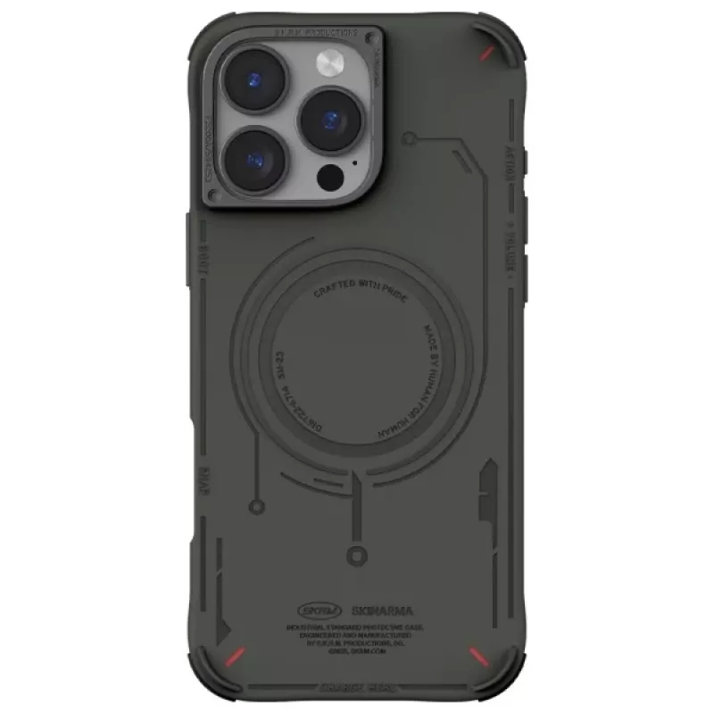 SKINARMA Mecha Case für iPhone 16 Pro Max 6,9 Zoll mit magnetischem Laden, Oliv
