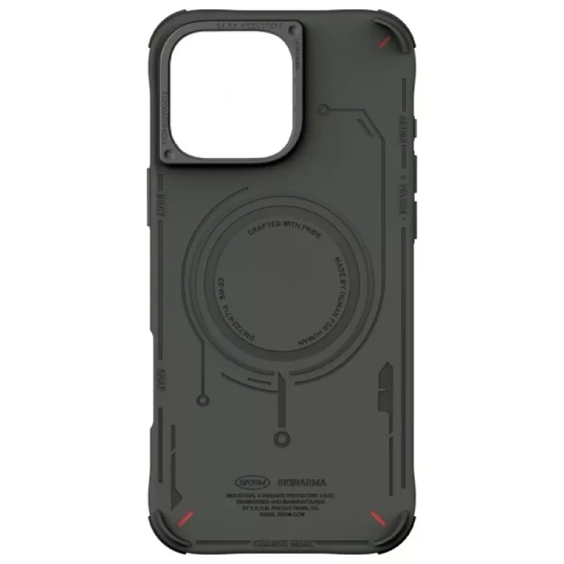 SKINARMA Mecha Case für iPhone 16 Pro Max 6,9 Zoll mit magnetischem Laden, Oliv