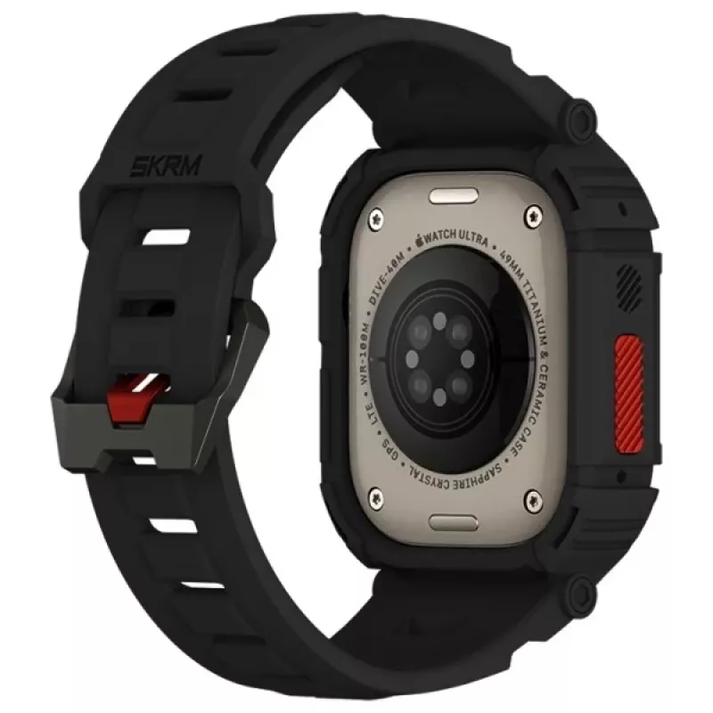 Skinarma Mecha 2in1 Case and Strap for Apple Watch Ultra 49mm - Black