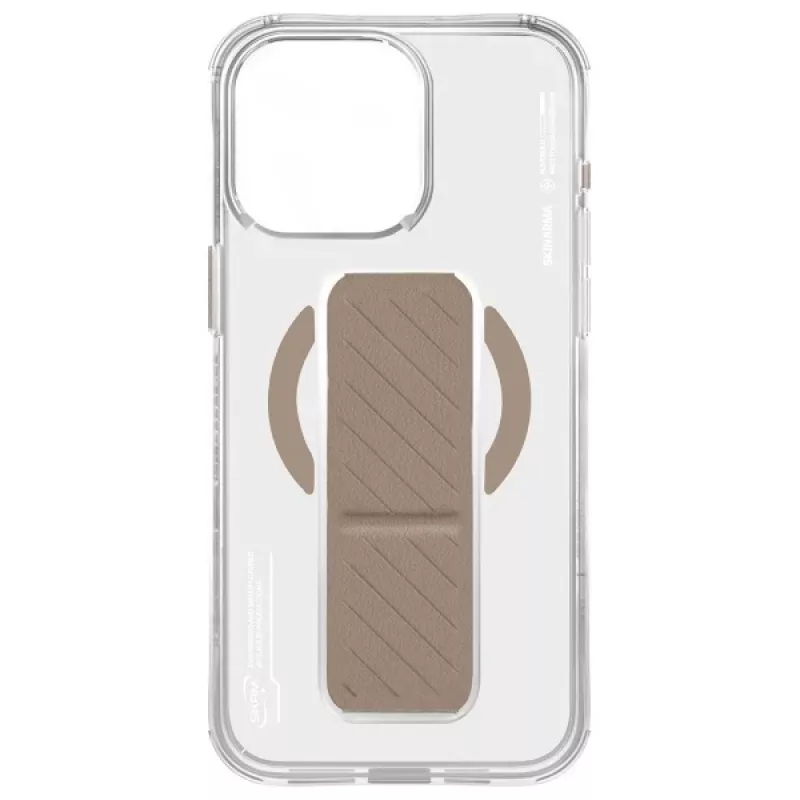 Skinarma Axon Case für iPhone 16 Pro Max 6,9 Zoll, magnetisches Laden + Griffständer, Champagner