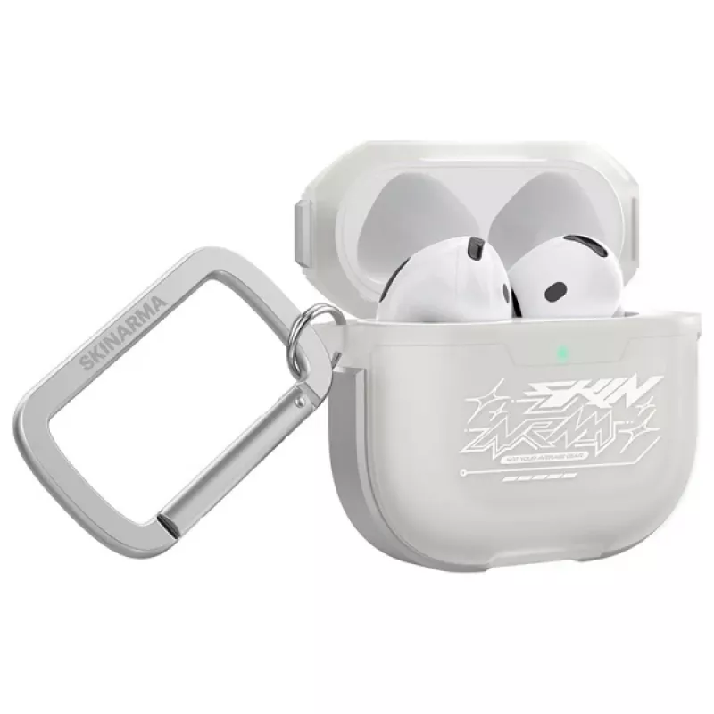 Skinarma Kinzoku Case für AirPods 4, Frost