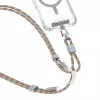 SKINARMA Dyno Ve 2-in-1 Phone Lanyard & Cable USB-C to USB-C 80cm Beige
