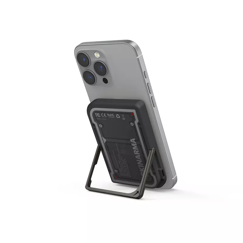 Skinarma Nexus Mecha Magnetic Kick-Stand Power Bank 5000mAh 20W PD USB-C MagSafe Black