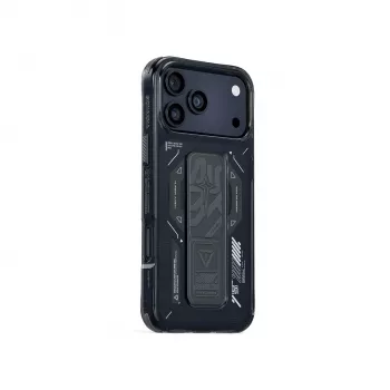 SKINARMA Helio Case für iPhone 17 Pro Magnetic Charging + Grip Stand Graphite