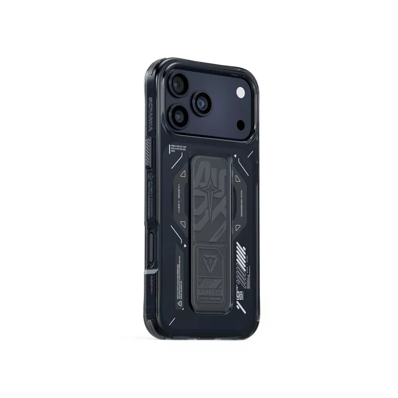 SKINARMA Helio Case für iPhone 17 Pro Magnetic Charging + Grip Stand Graphite