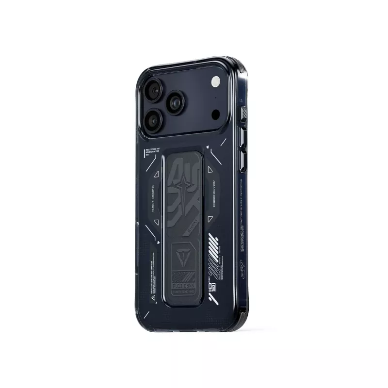 SKINARMA Helio Case für iPhone 17 Pro Magnetic Charging + Grip Stand Graphite